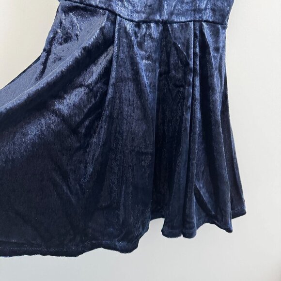 Hannah Banana By Sara Sara Girls Square Neck Navy Sleeveless Dress Size 16 - Picture 6 of 6